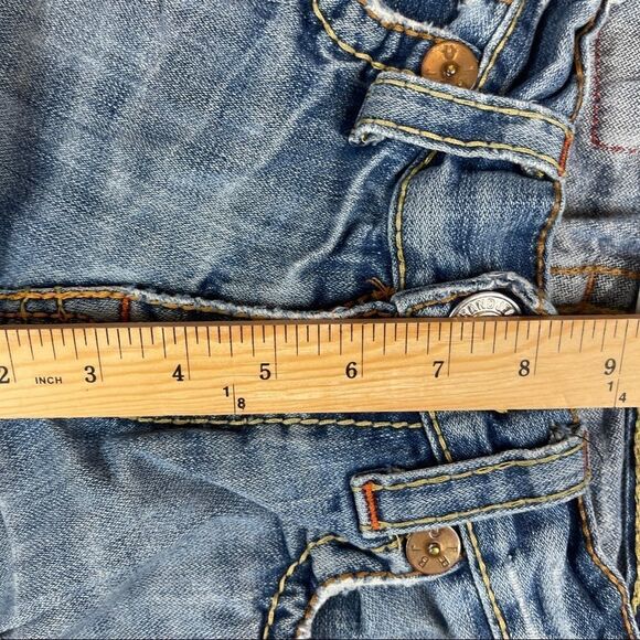 True Religion Rainbow Bobby Destroyed Distressed Jeans Mens 30x33 Denim - Picture 10 of 13